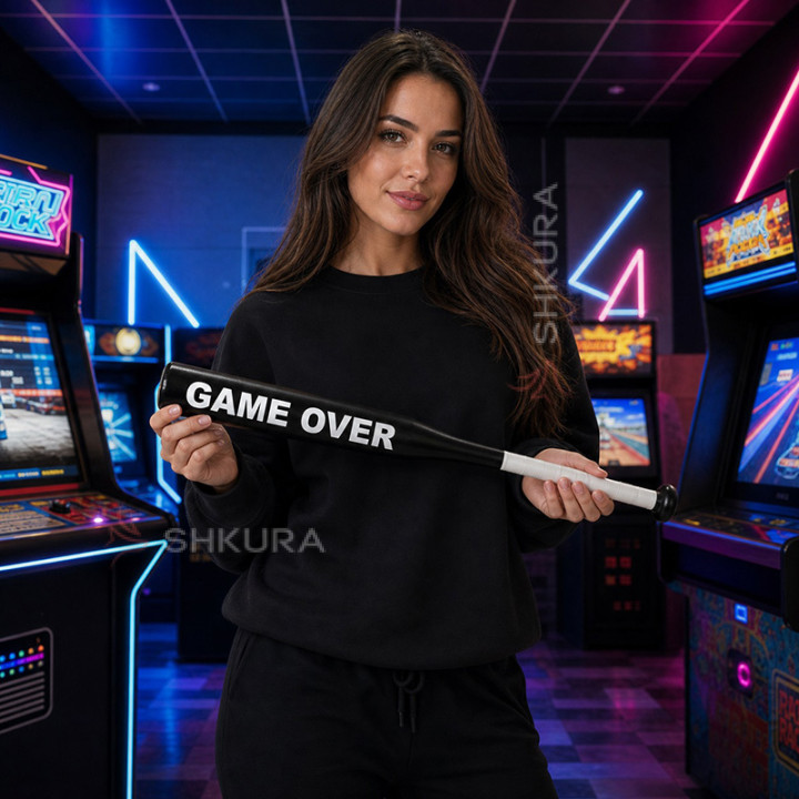 Бейсбольная бита "Game over"
