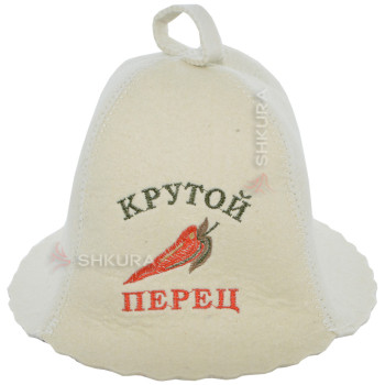 Шапка для бани "Крутой перец"