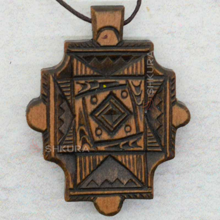 Дерев'яний хрестик на шию 31, 5х3,5 см