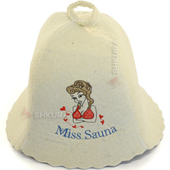 Шапка для бані "Miss Sauna"