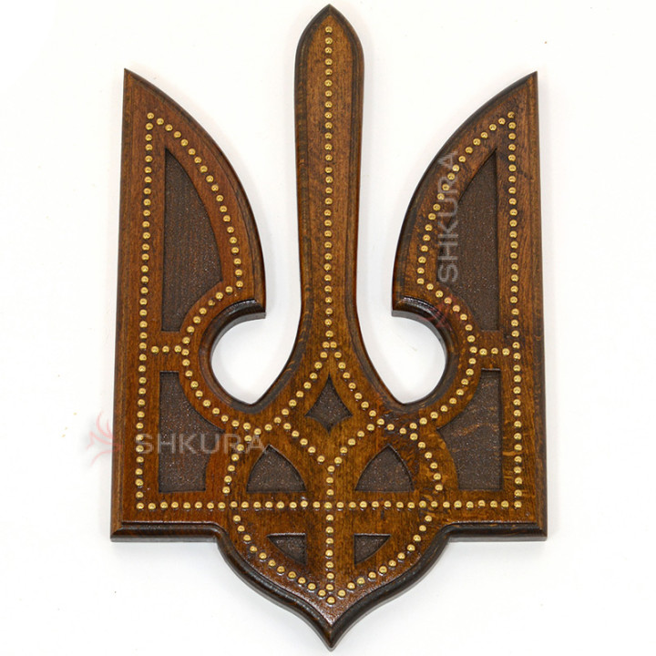 Герб України С02, мідь, 34х22 см