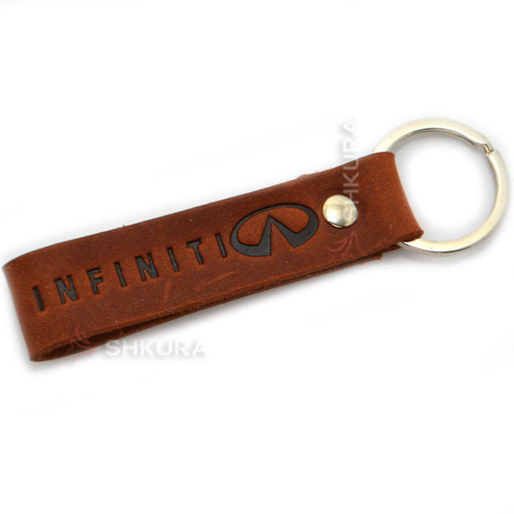 Шкіряний брелок для авто "Infiniti"