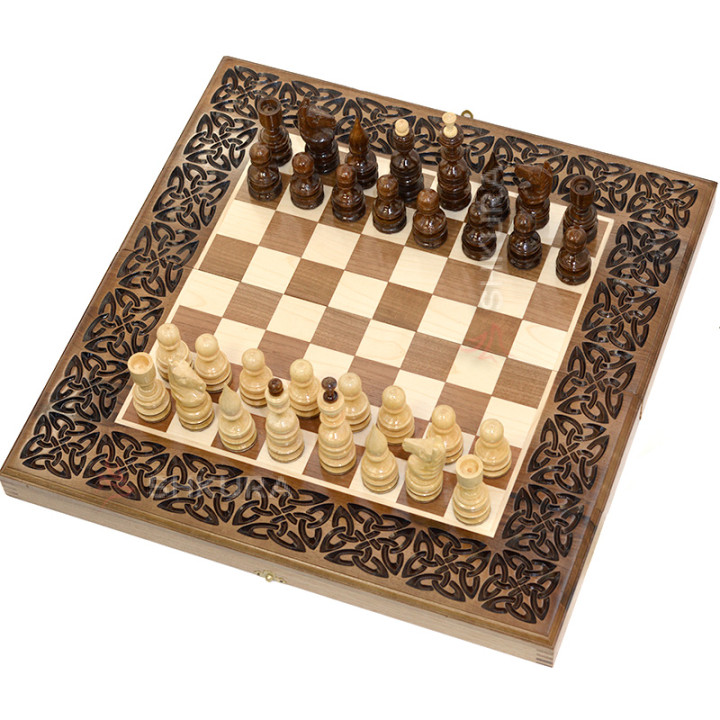 Шахи + Нарди + Шашки "Prestige", 50х50 см