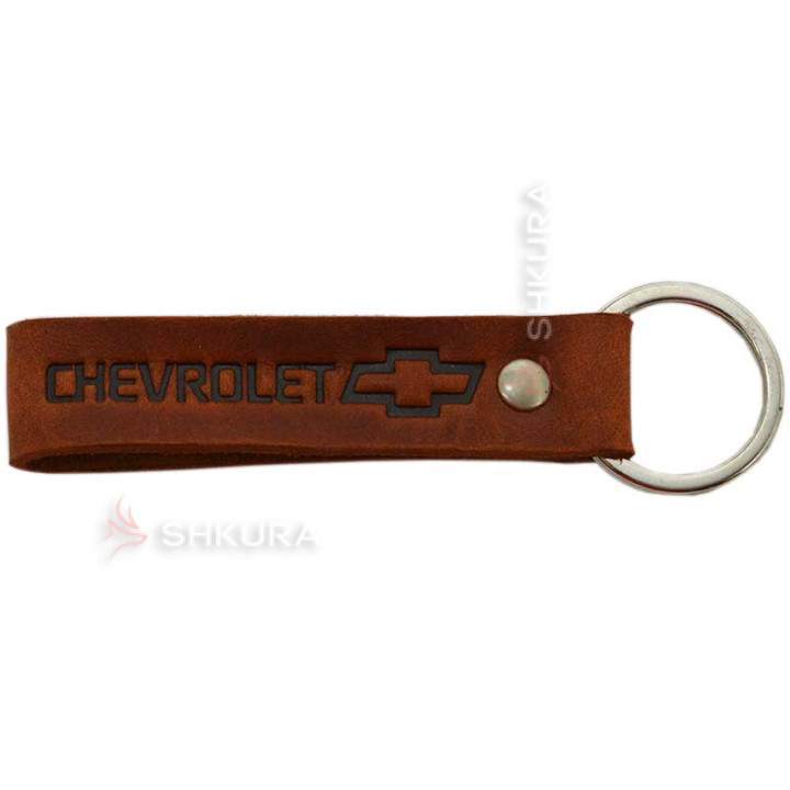 Шкіряний брелок для авто "Chevrolet"