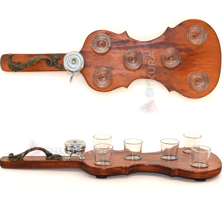 Піднос зі склянками "Скрипка" (8 шт)