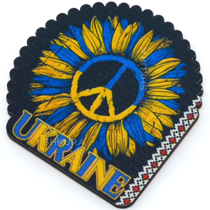 Магніт на холодильник, "Ukraine", 7х7 см
