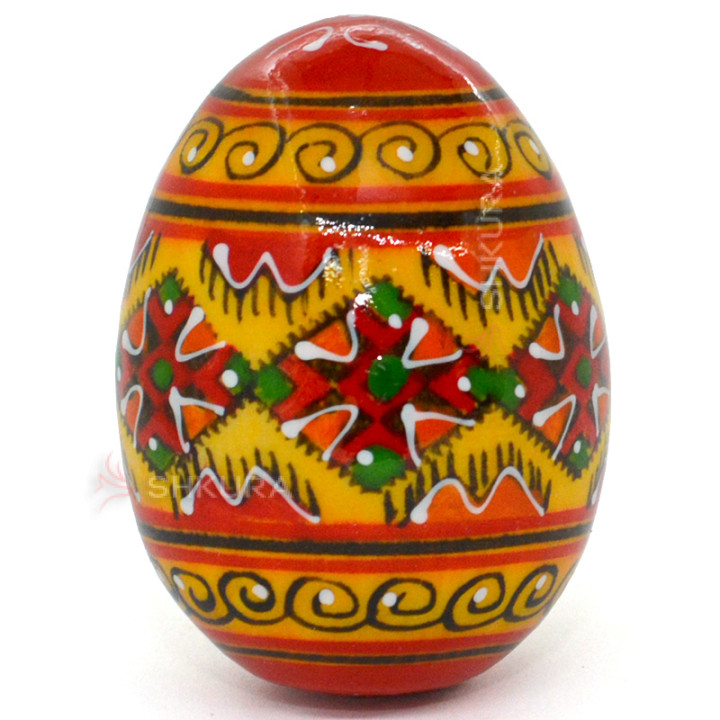 Пасхальне яйце, 6 см, орнамент, розписне