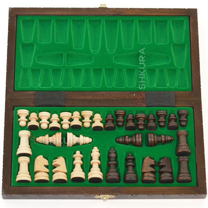 Шахи "Royal mini" 27x27 см, світлі