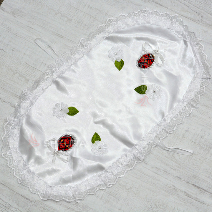 Пасхальная салфетка, декорированая, 50х30 см, крашенки