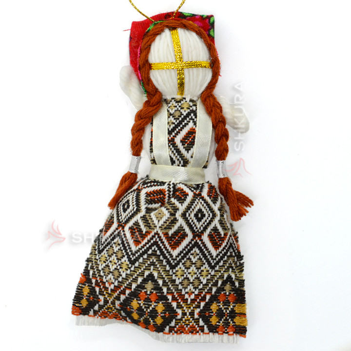 Кукла мотанка, 18 см, коричневая