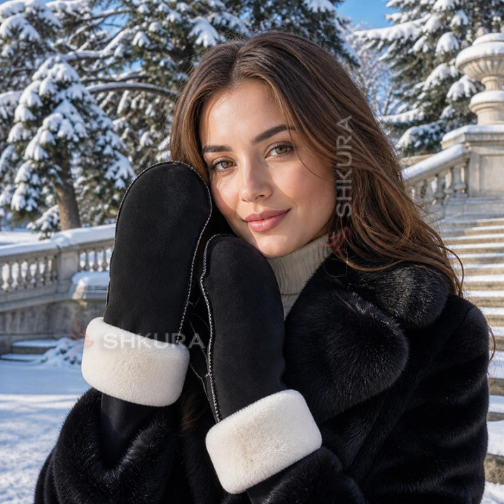 Женские варежки CASUAL, черные