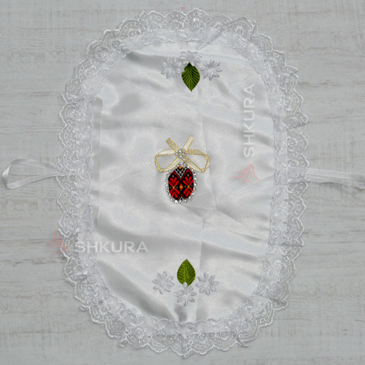 Пасхальная салфетка, декорированая, 40х30 см, крашенки