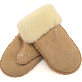 Детские варежки варежки CASUAL, бежевые