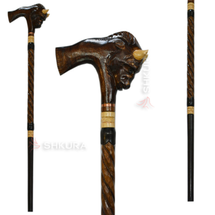 Трость деревянная. Бык