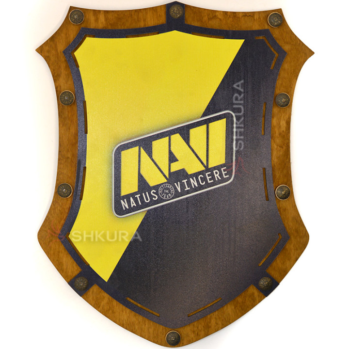 Деревянный рыцарский щит "NAVI", 46х36 см