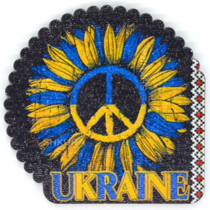 Магніт на холодильник, "Ukraine", 7х7 см