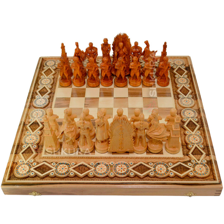 Шахматы "Игра престолов". Game of thrones. 60х60 см. Бисер