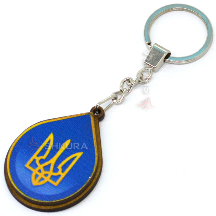 Брелок для ключів "Герб України!", крапля
