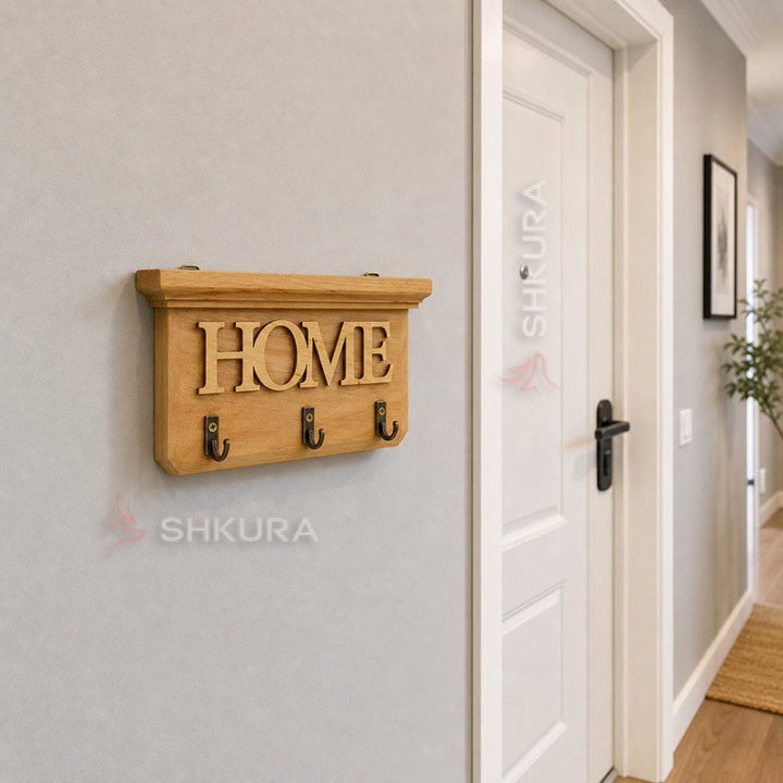 Настенная ключница Ф13 "Home". Светлая