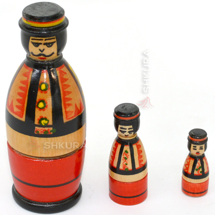 Матрьошки "Гуцул", 3 шт. 14 см