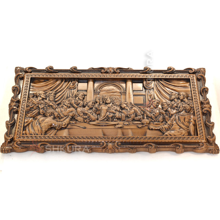 Резная икона "Тайная вечеря", 60х32 см