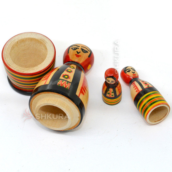 Матрьошки "Гуцулка", 3 шт. 14 см
