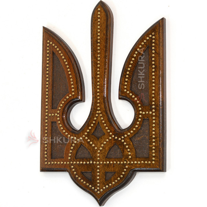 Герб України С02, мідь, 34х22 см