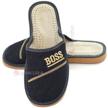 Тапочки чоловічі літні, ТВБ02. Сині. BOSS