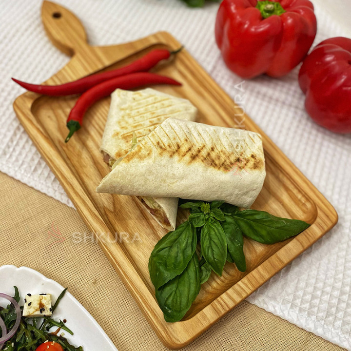 Доска для подачи мяса с ручкой, 40х20 см. М01