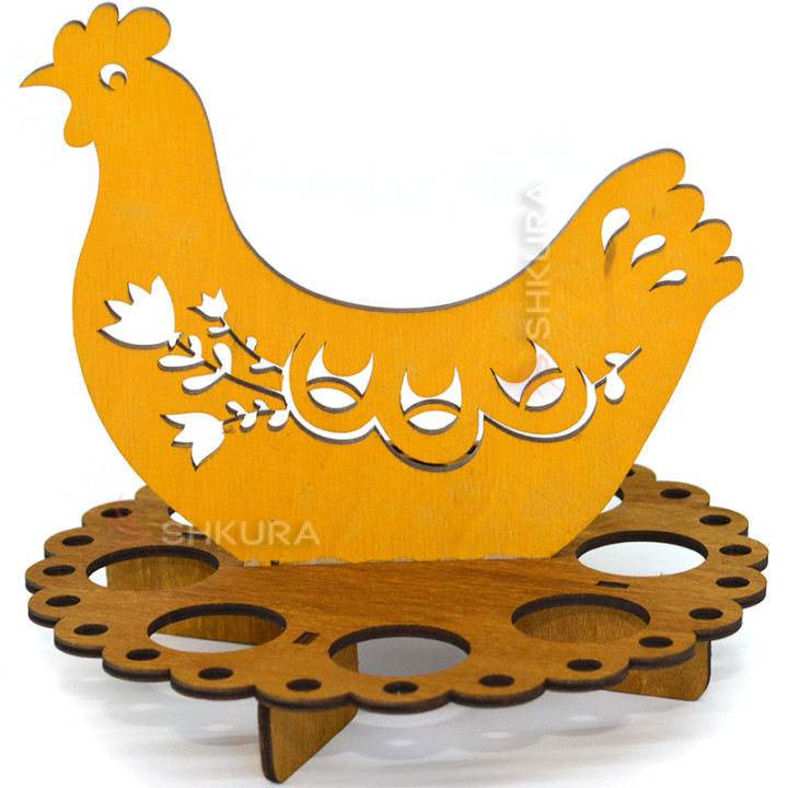 Подставка для пасхальных яиц "Курочка", 8 яиц