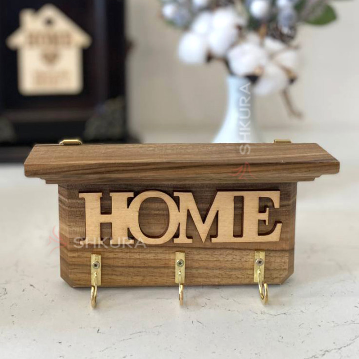 Настенная ключница Ф13 "Home". Светлая