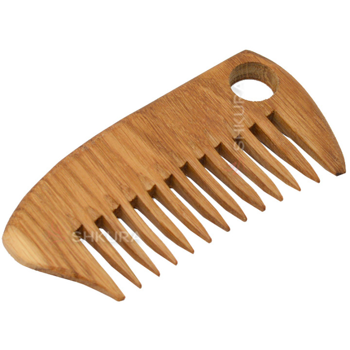 Дерев'яний гребінець, рідкі зуби, Compact, 13 см. Дуб