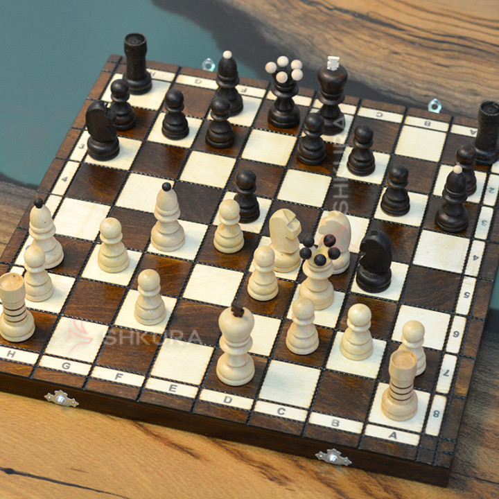 Дерев'яні шахи "Royal 43", 43х43 см. Роял 43