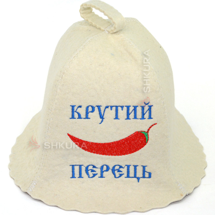 Шапка для бани "Крутий перець"