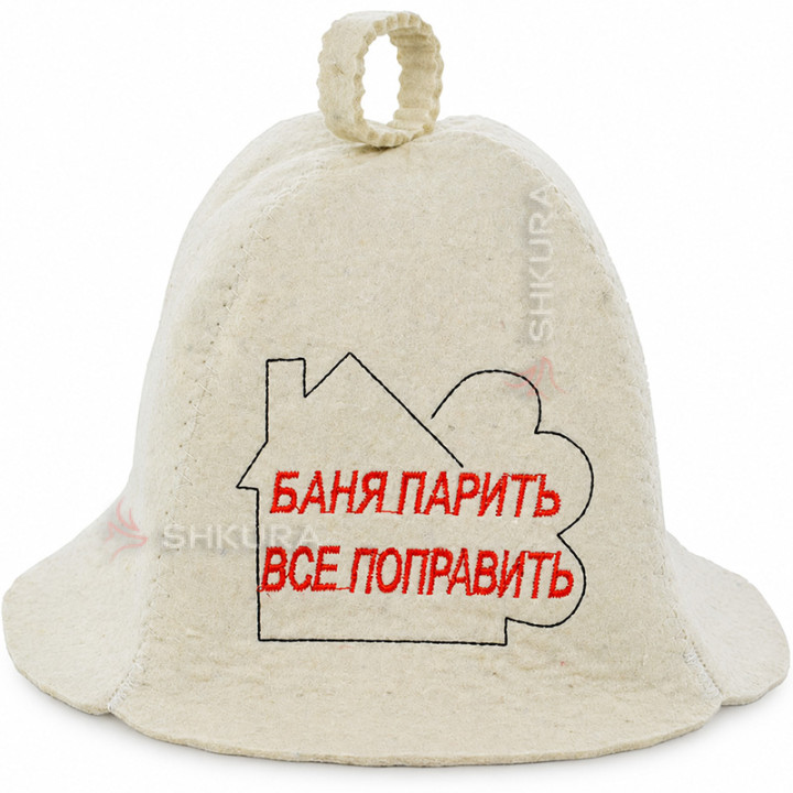 Шапка для бані "Баня парить все поправить"