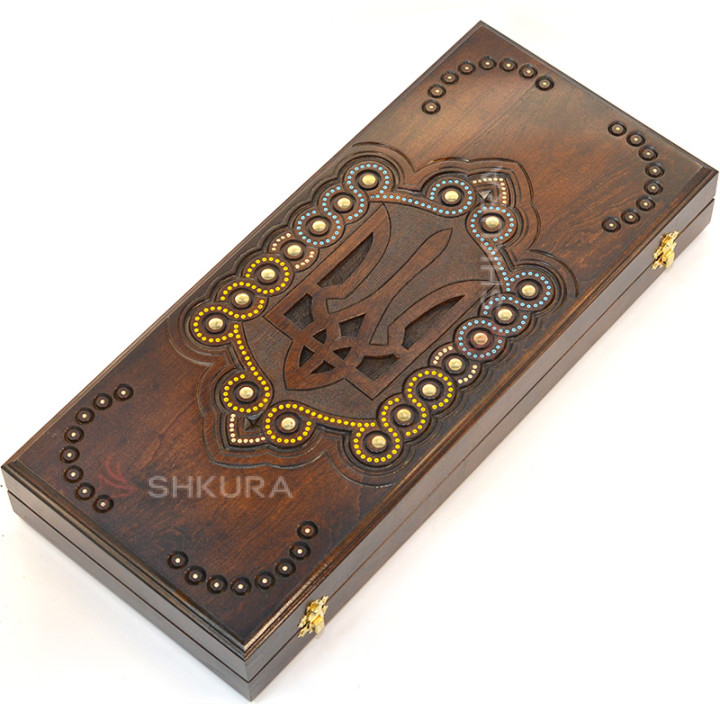 Нарди "Герб України, Shield", 50х45 см