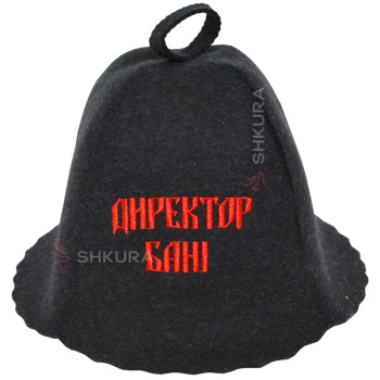 Шапка для бани "Директор бани"