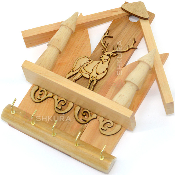 Ключниця 17 "Олень", 22х22 см