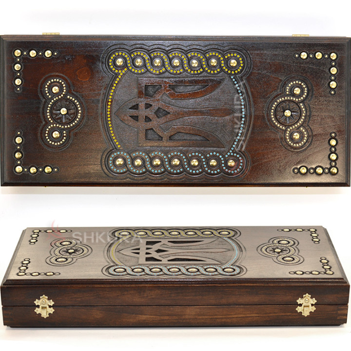 Нарди "Герб України, Sovereign", 50х45 см