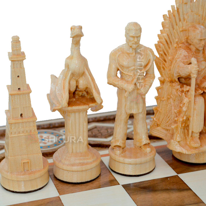 Шахматы "Игра престолов". Game of thrones. 50х50 см. Бисер