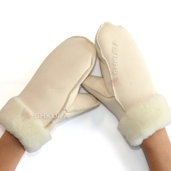 Женские варежки CASUAL, бежевые