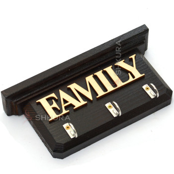 Настенная ключница Ф14 "Family". Темная