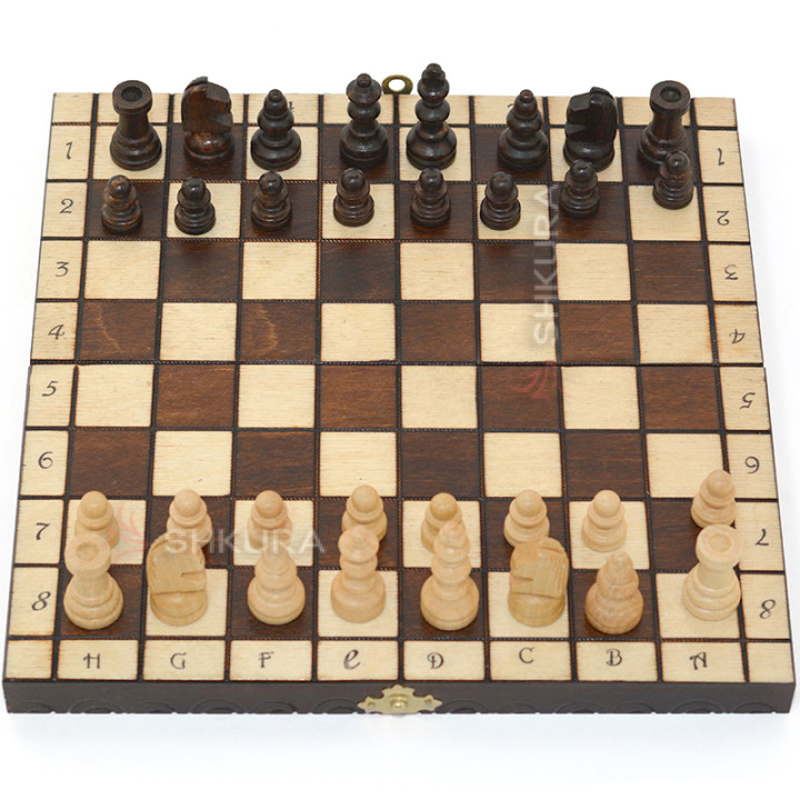 Шахи "Royal mini" 27x27 см, світлі