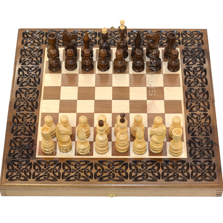 Шахи + Нарди + Шашки "Prestige", 50х50 см