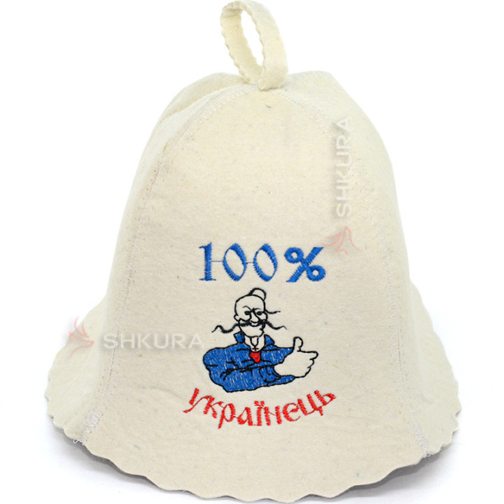 Шапка для бани "100% українець"