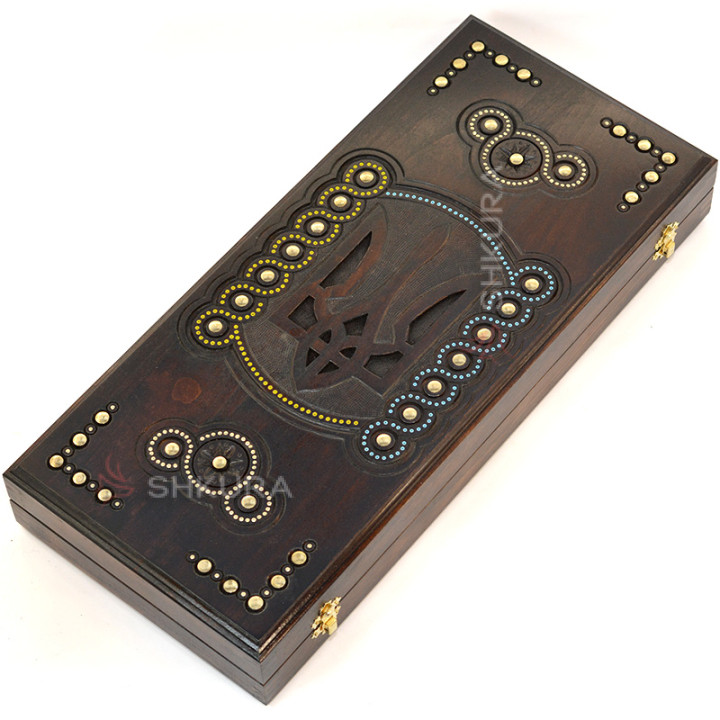 Нарди "Герб України, Sovereign", 50х45 см