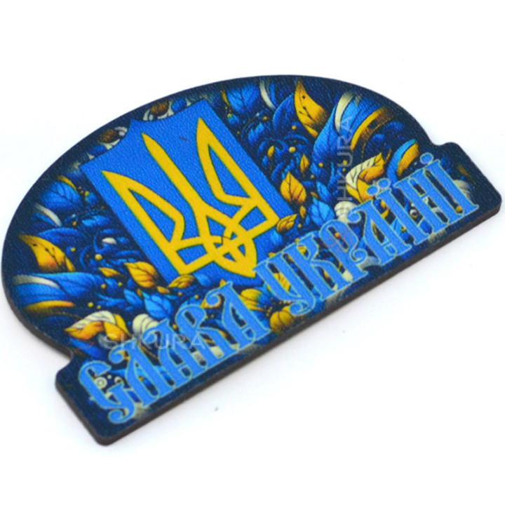 Магніт на холодильник "Слава Україні", вінок, 10х6 см
