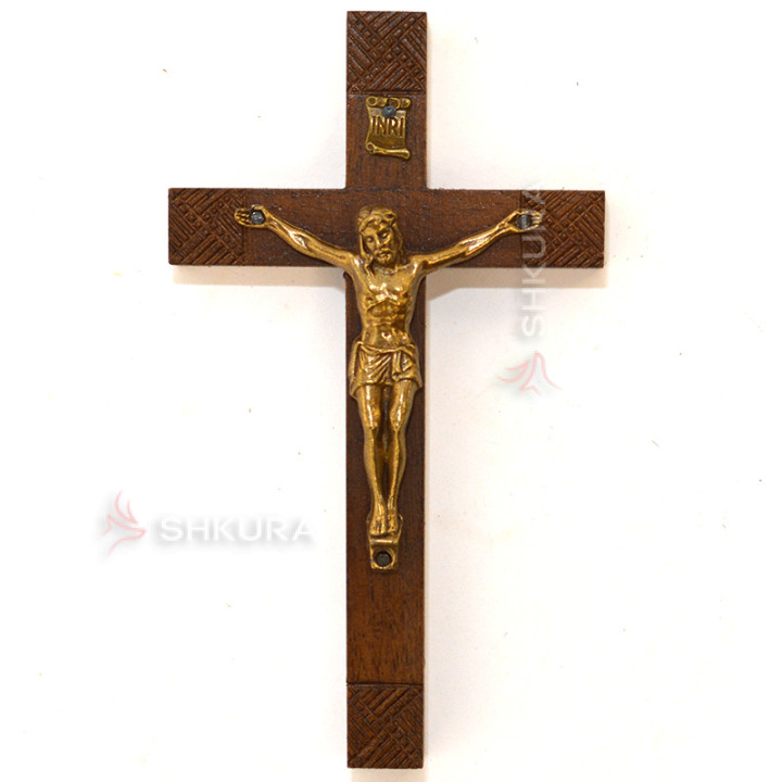 Різьблений хрест, 14х8 см, С02, латунь