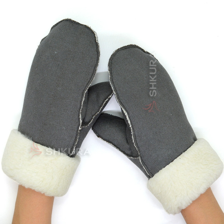 Женские варежки CASUAL, серые