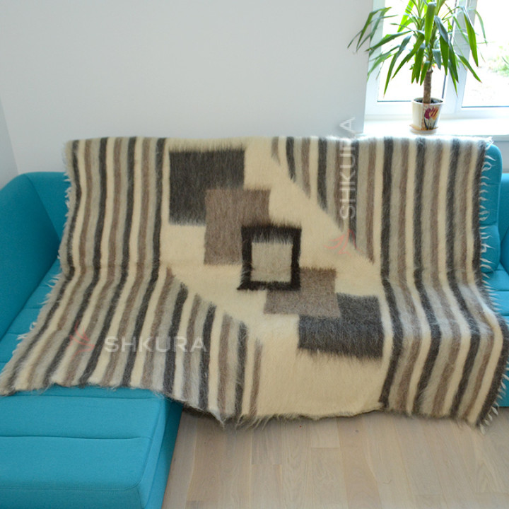  Лижник. Карпатский плед 2,2х1,85 м, 06